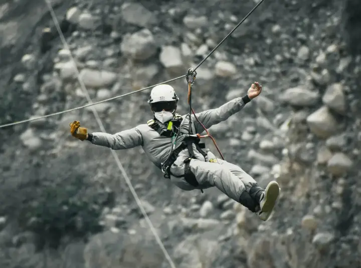 Ziplining in Morocco